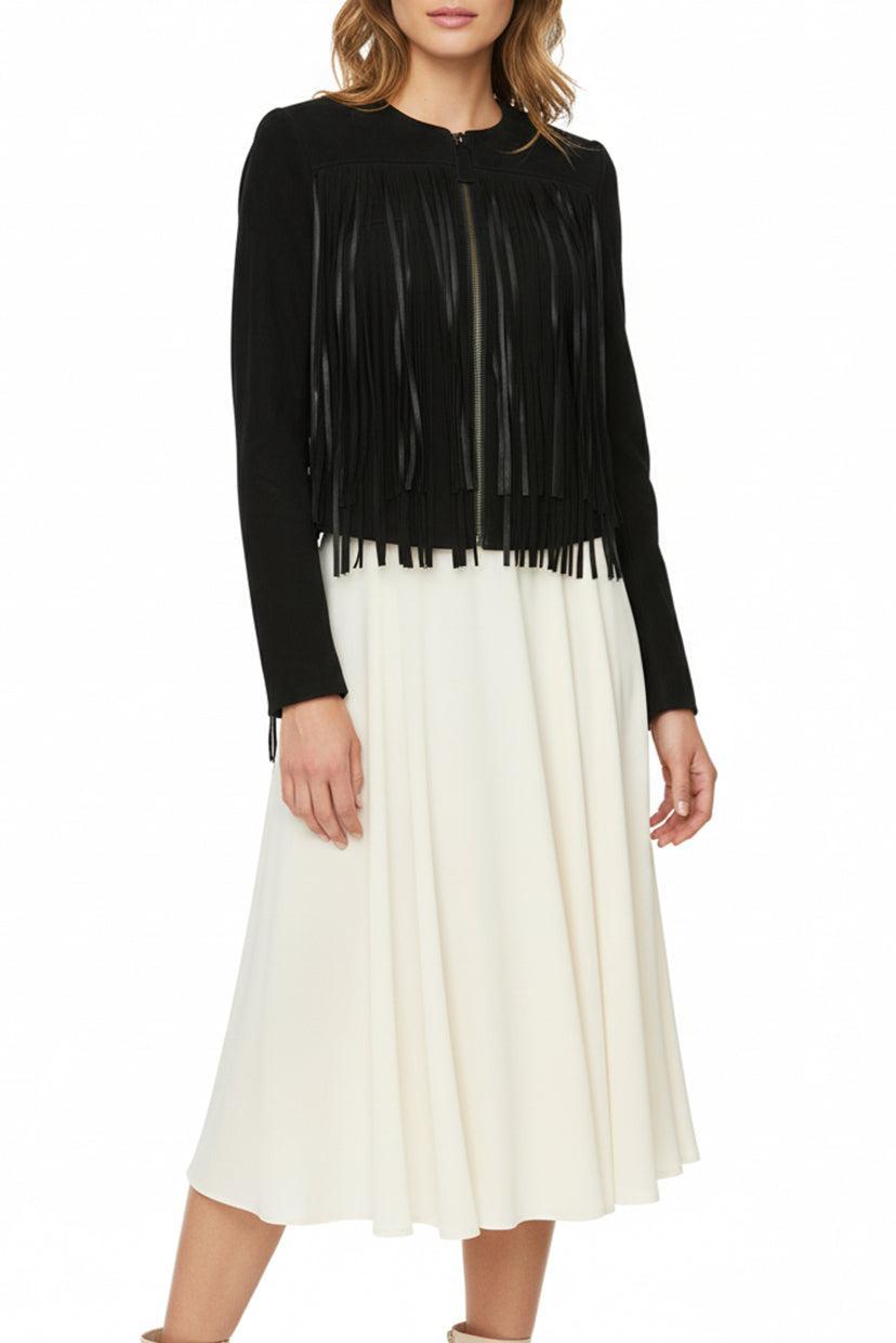 Mackage Size XS Denna Suede Fringe Jacket