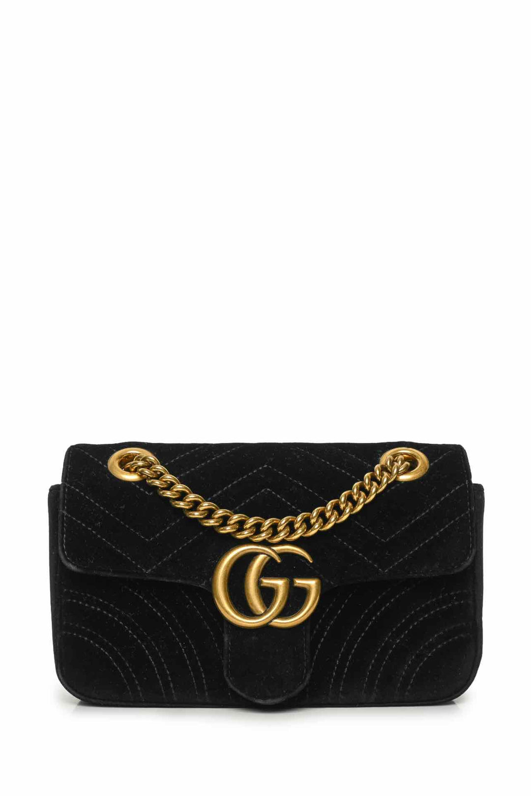 Gucci Marmont Small Velvet Shoulder Bag