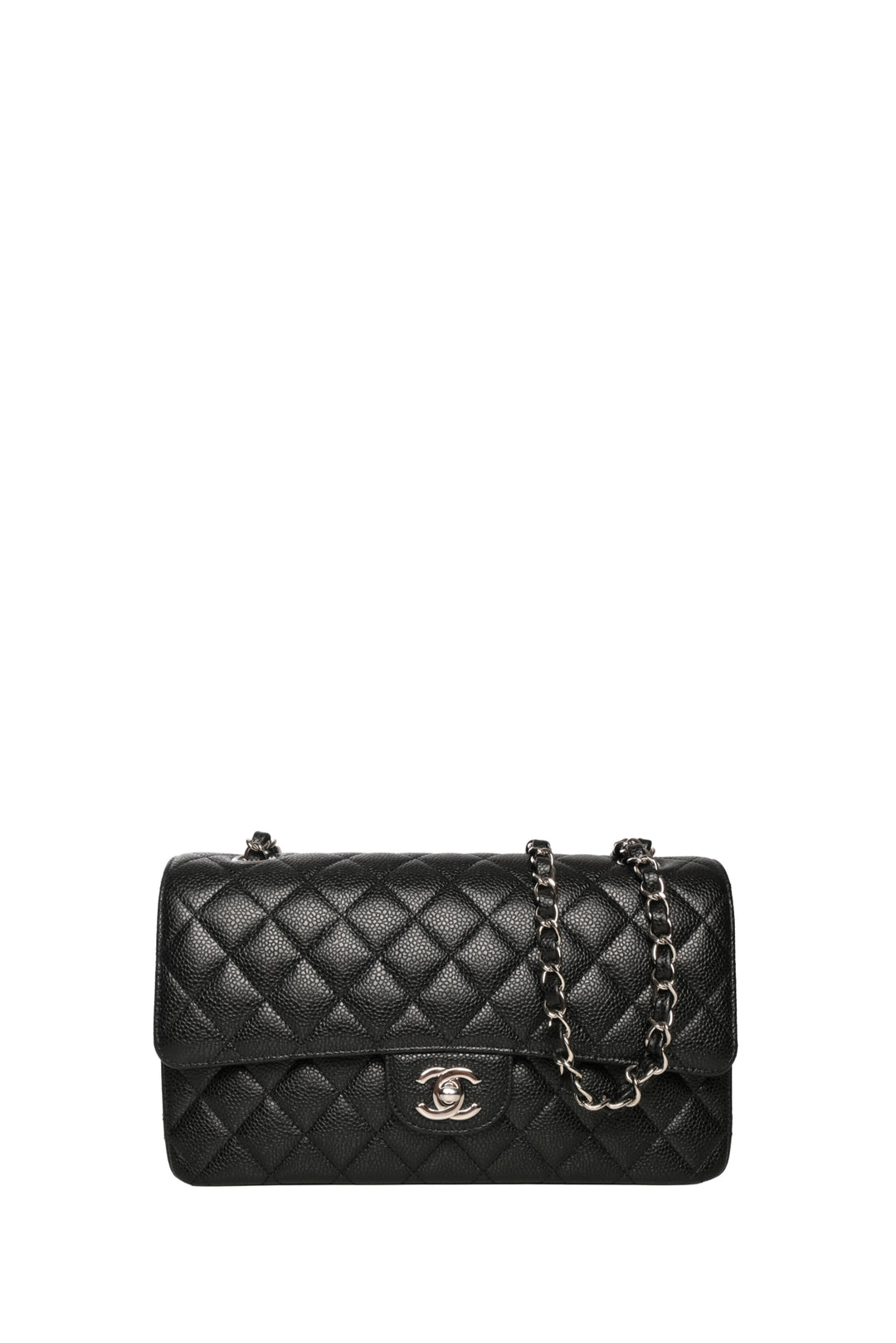 Chanel 2020 Caviar Quilted Medium Double Flap Bag