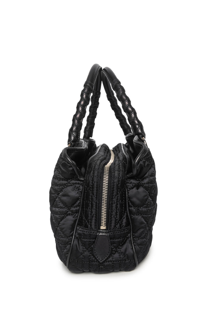 Christian Dior Cannage Quilted Satin Charming Tote