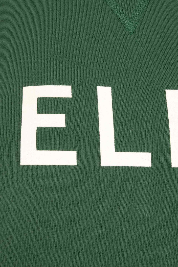 Celine Size S Cropped Logo Crewneck Sweatshirt