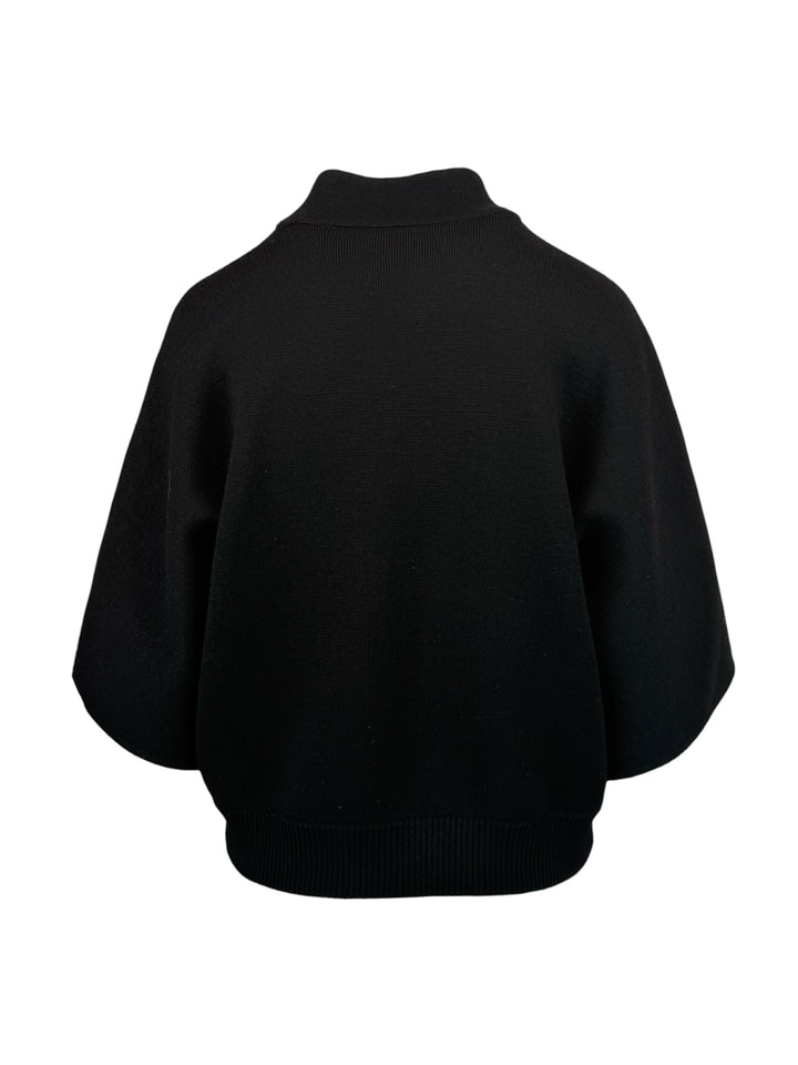 Max Mara Size M Wool Shirt Sleeve Zip-Up Cardigan