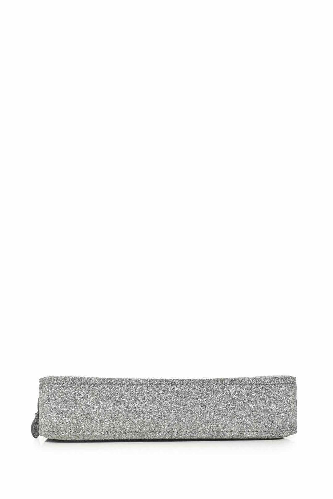 Balenciaga F/W 2018 Logo Glitter Triangle Clutch