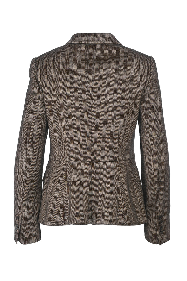 Dolce & Gabbana Size S Single Breasted Herringbone Blazer