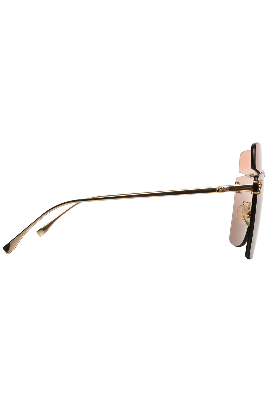 Fendi Orange Gradient Karligraphy Sunglasses Eyewear