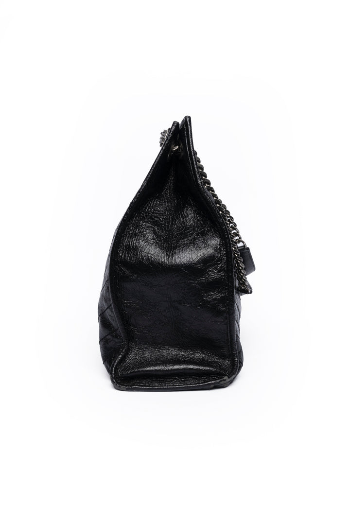 Yves Saint Laurent Crinkled Leather Niki Tote