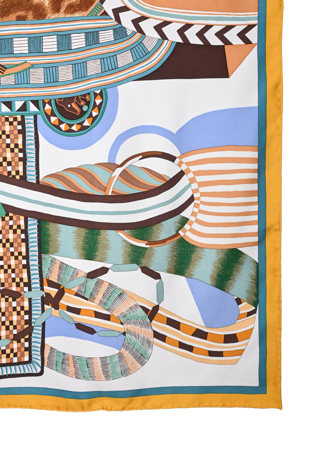 Hermes La Selle Imaginaire Silk Scarf