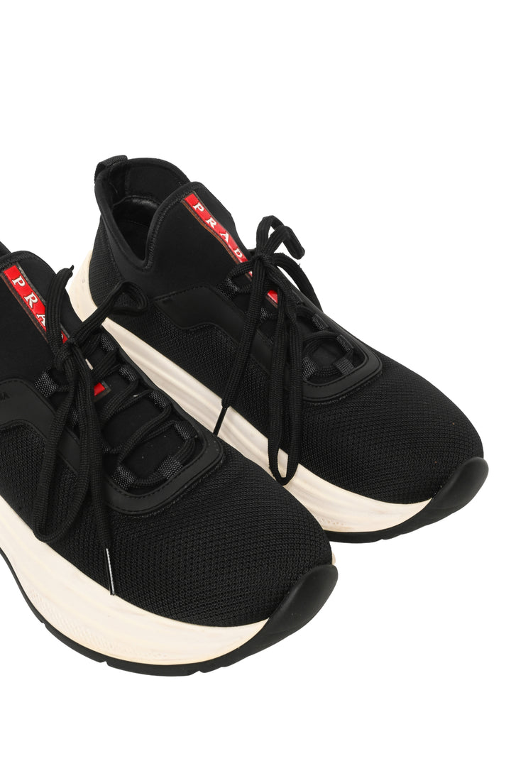 Mens Shoe Size 7.5 Prada Men's America's Cup Neoprene Sneakers