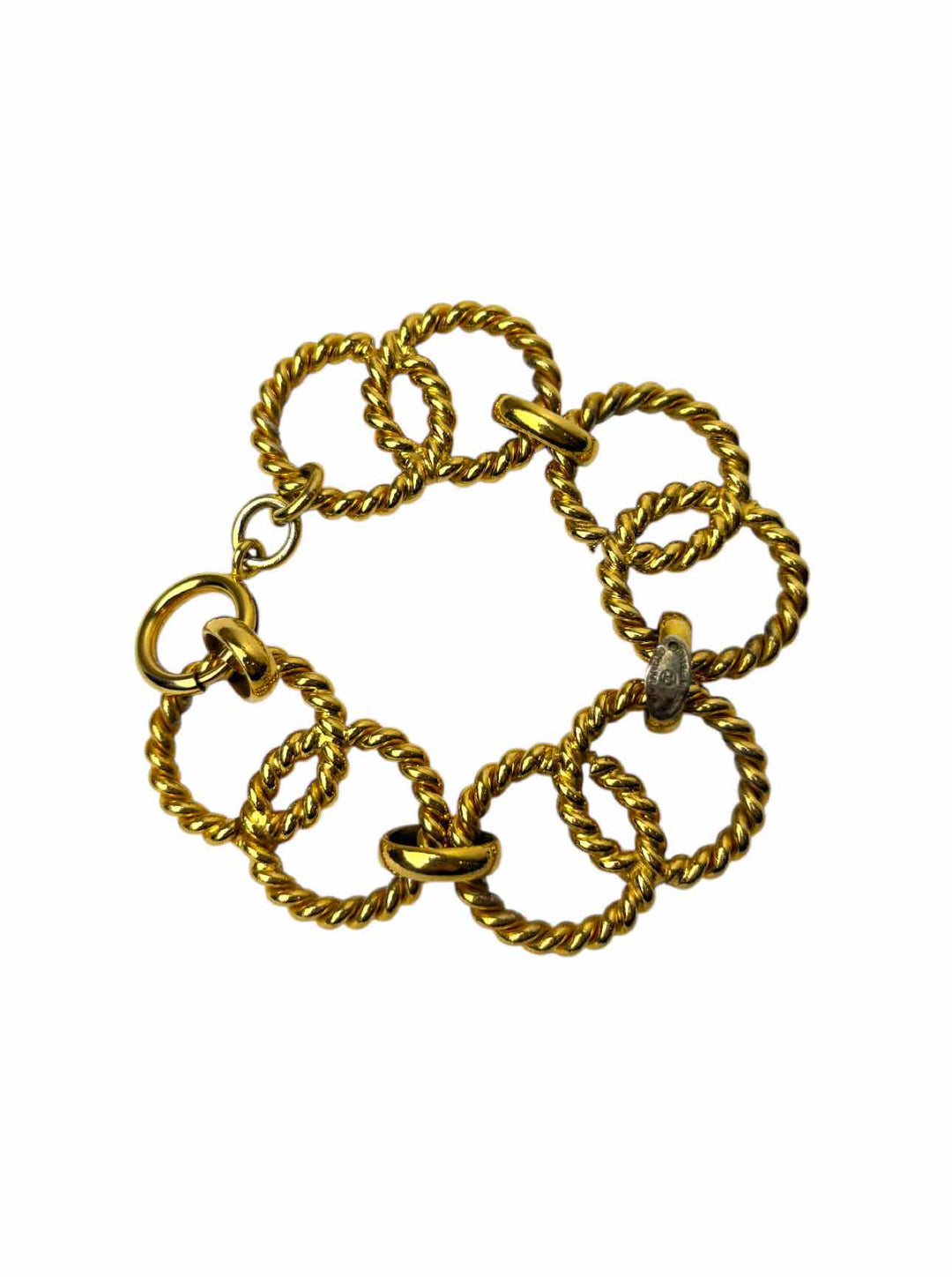 Chanel Gold Tone Link  Bracelet