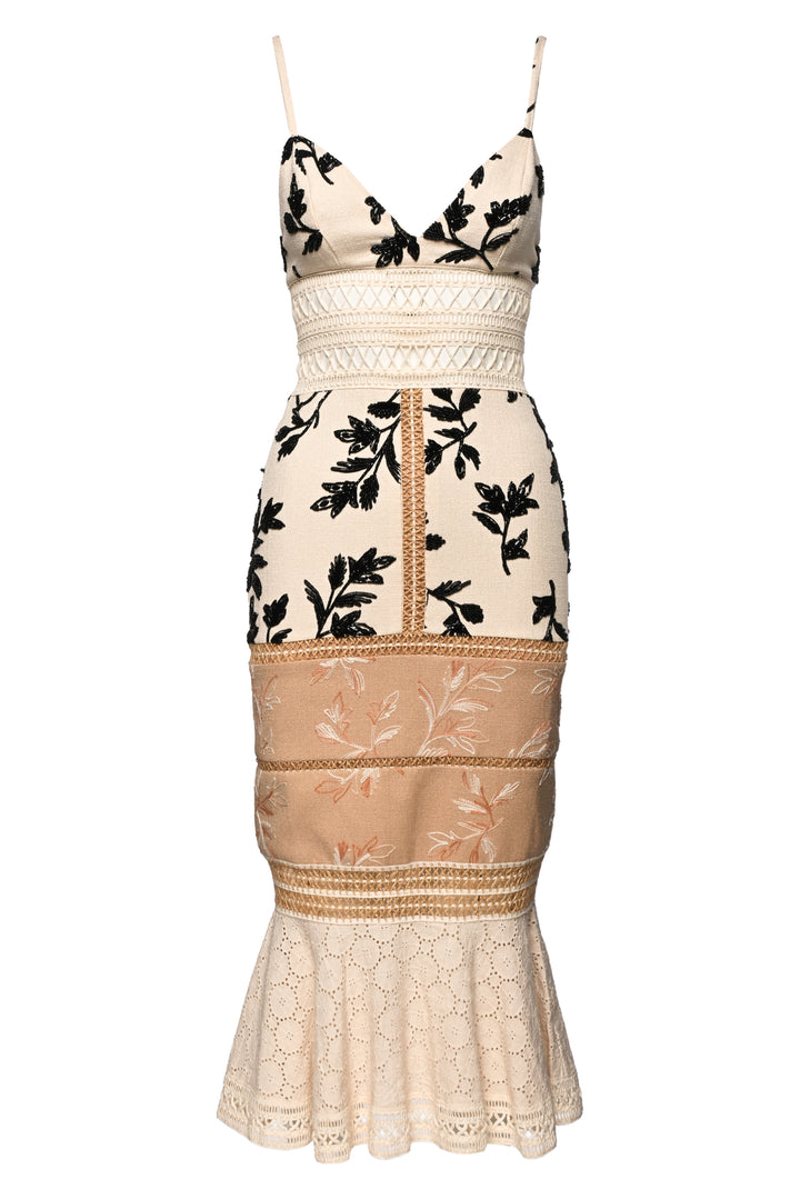 PatBo Size 4 Embellished Midi Dress