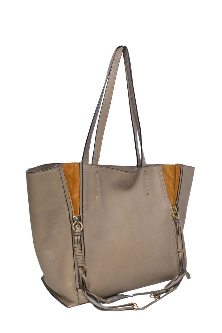 Chloe Medium Milo Leather Shopping Tote