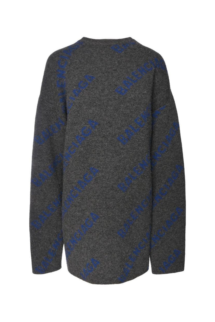 Balenciaga Size S Allover Logo Sweater