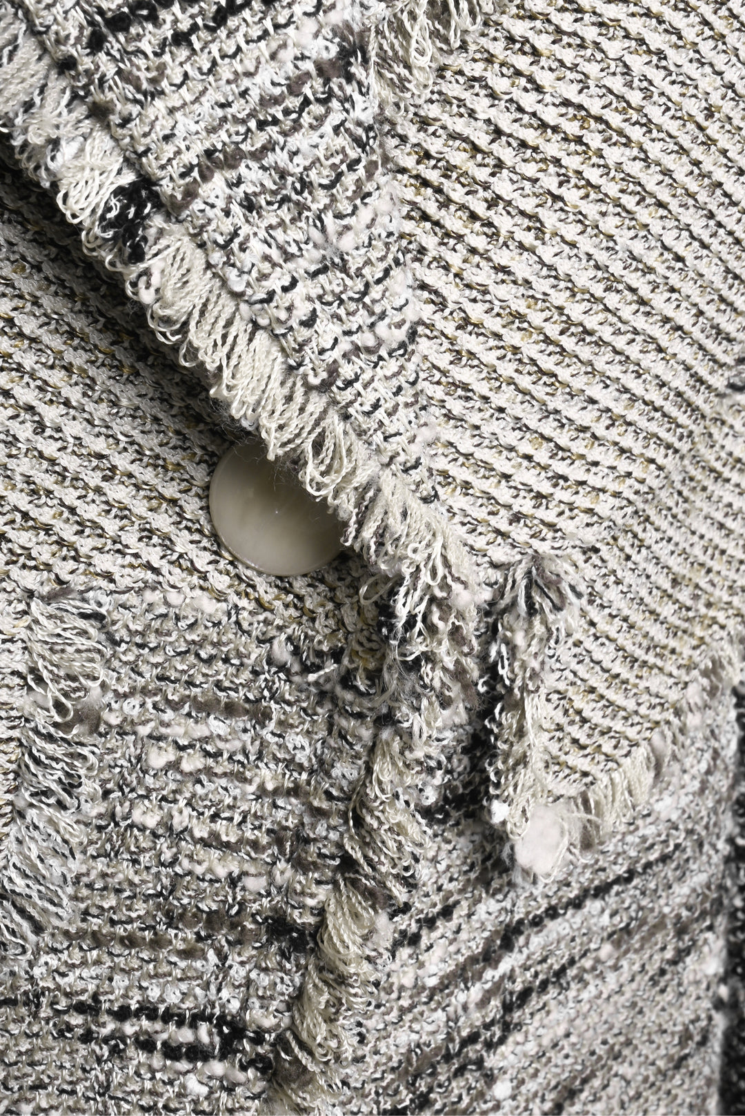 St. John Size 14 Raw Edge Tweed Blazer