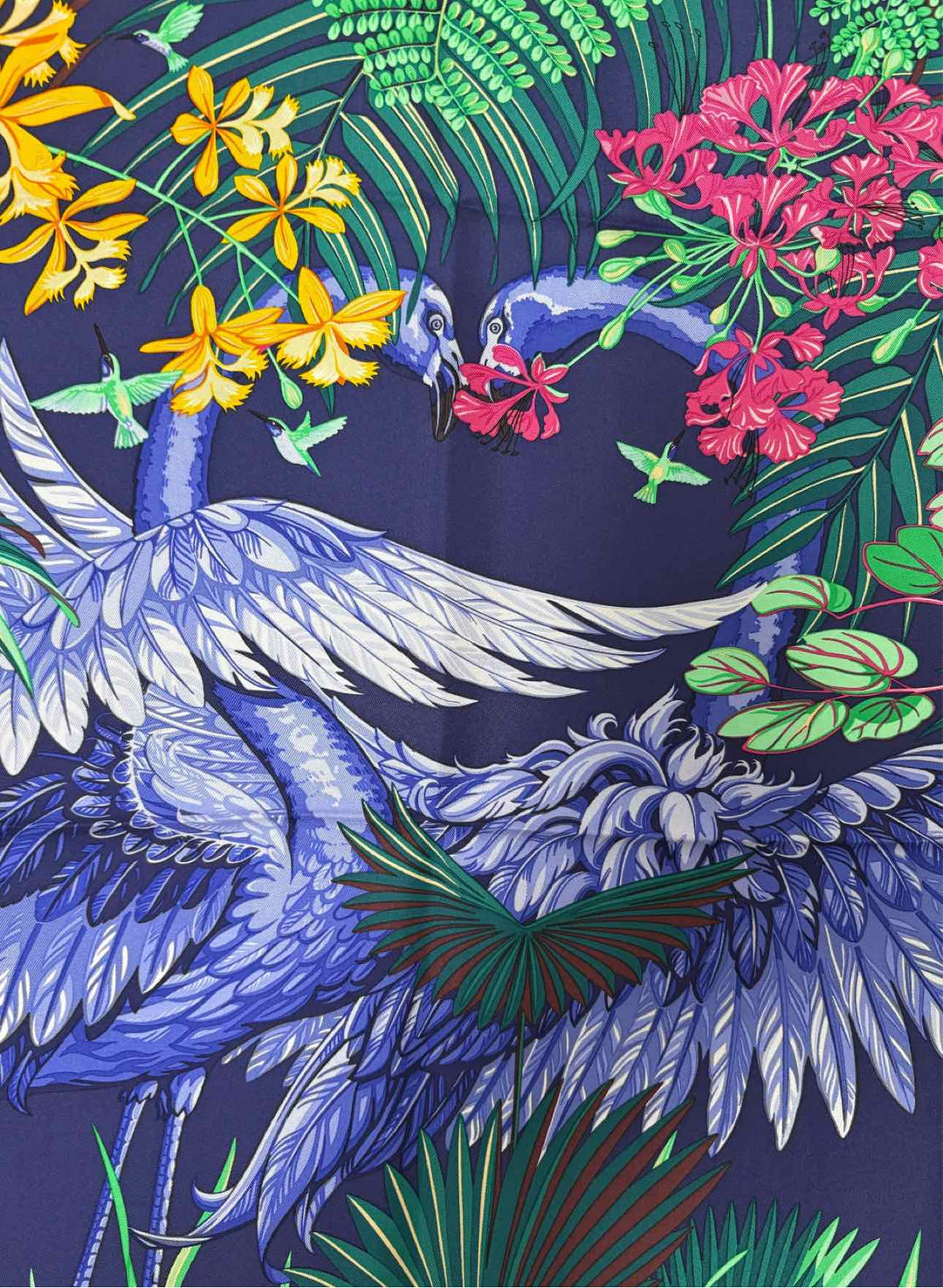 Hermes Flamingo Party Toutsy Scarf