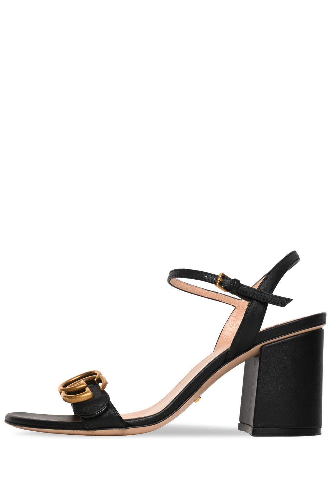 Gucci Size 37 GG Marmont Ankle Wrap Sandals