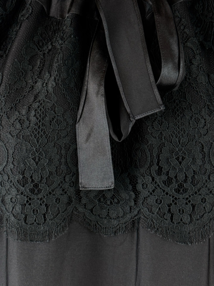 Prada Size 40 2011 Lace & Silk Top
