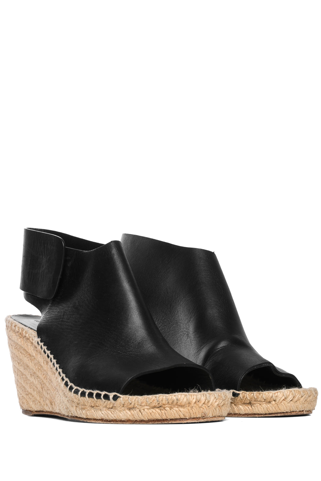Celine Size 38 Open Toe Wedge Espadrilles