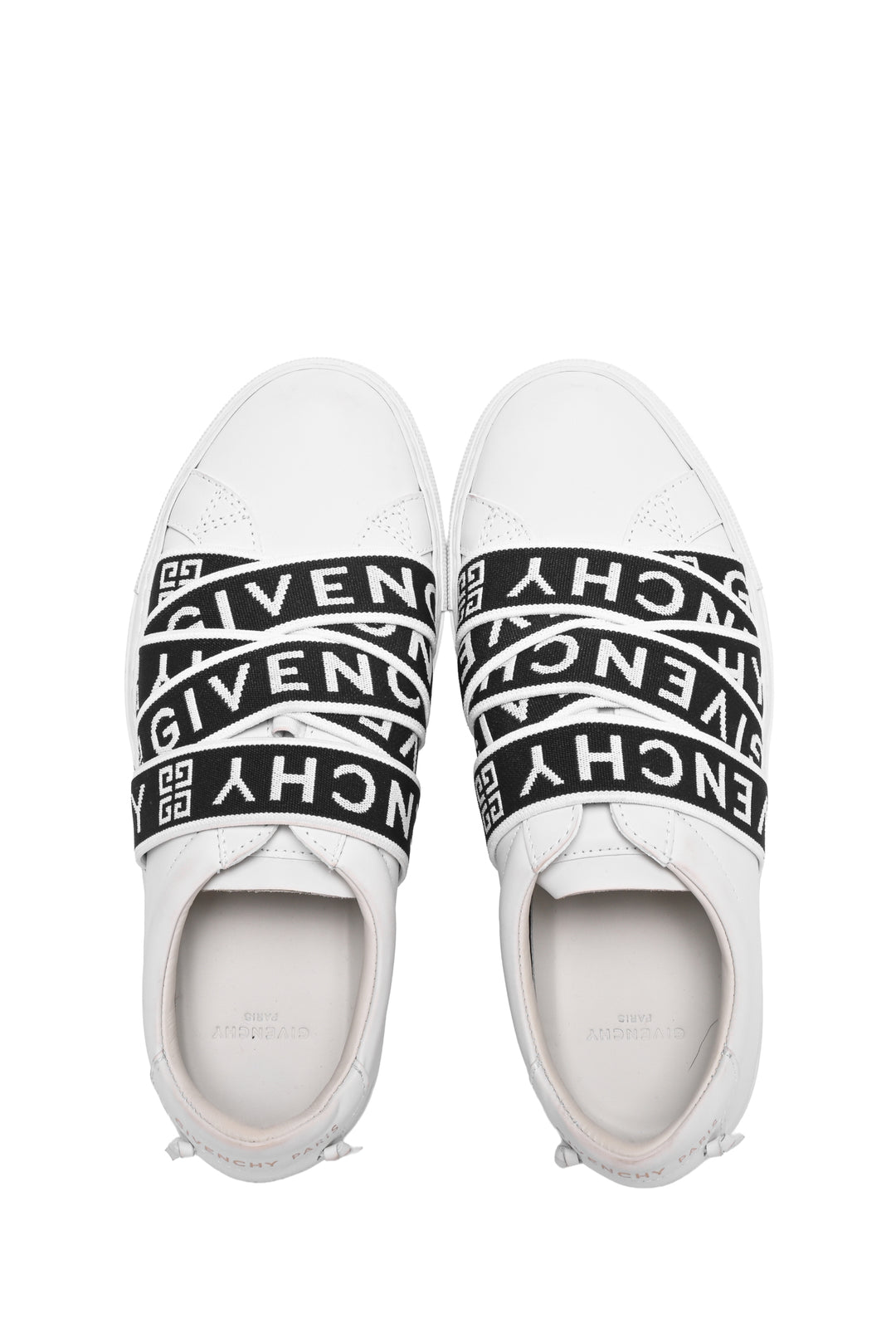 Givenchy Size 35 Urban Street Logo-Jacquard Leather Slip-On Sneaker