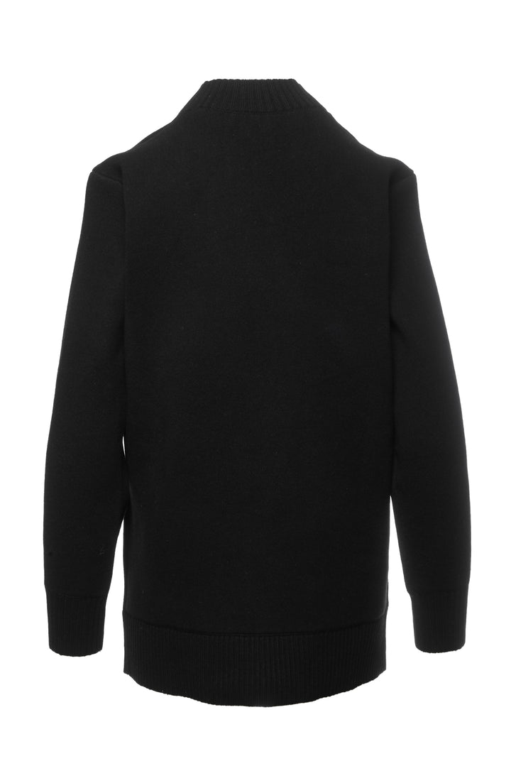 Burberry Size XS Embroidered Deer Oversize Wool-Blend Cardigan