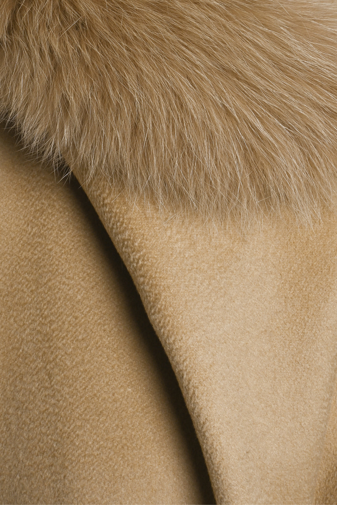 Max Mara Studio Size 6 Mango Hooded Cashmere Coat