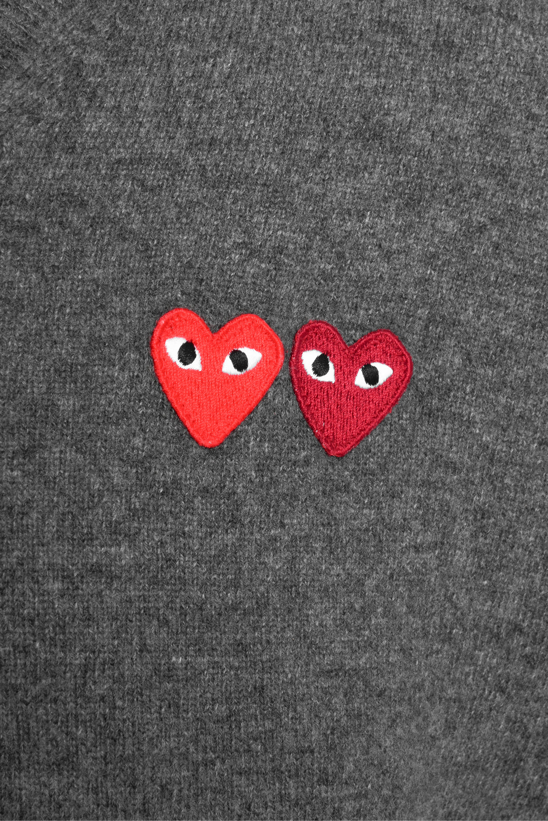 Comme Des Garcons PLAY Size XL Wool V-Neck Sweater