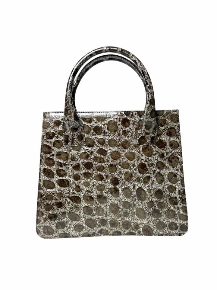 D&G Vintage Croc Embossed Patent Tote Purse