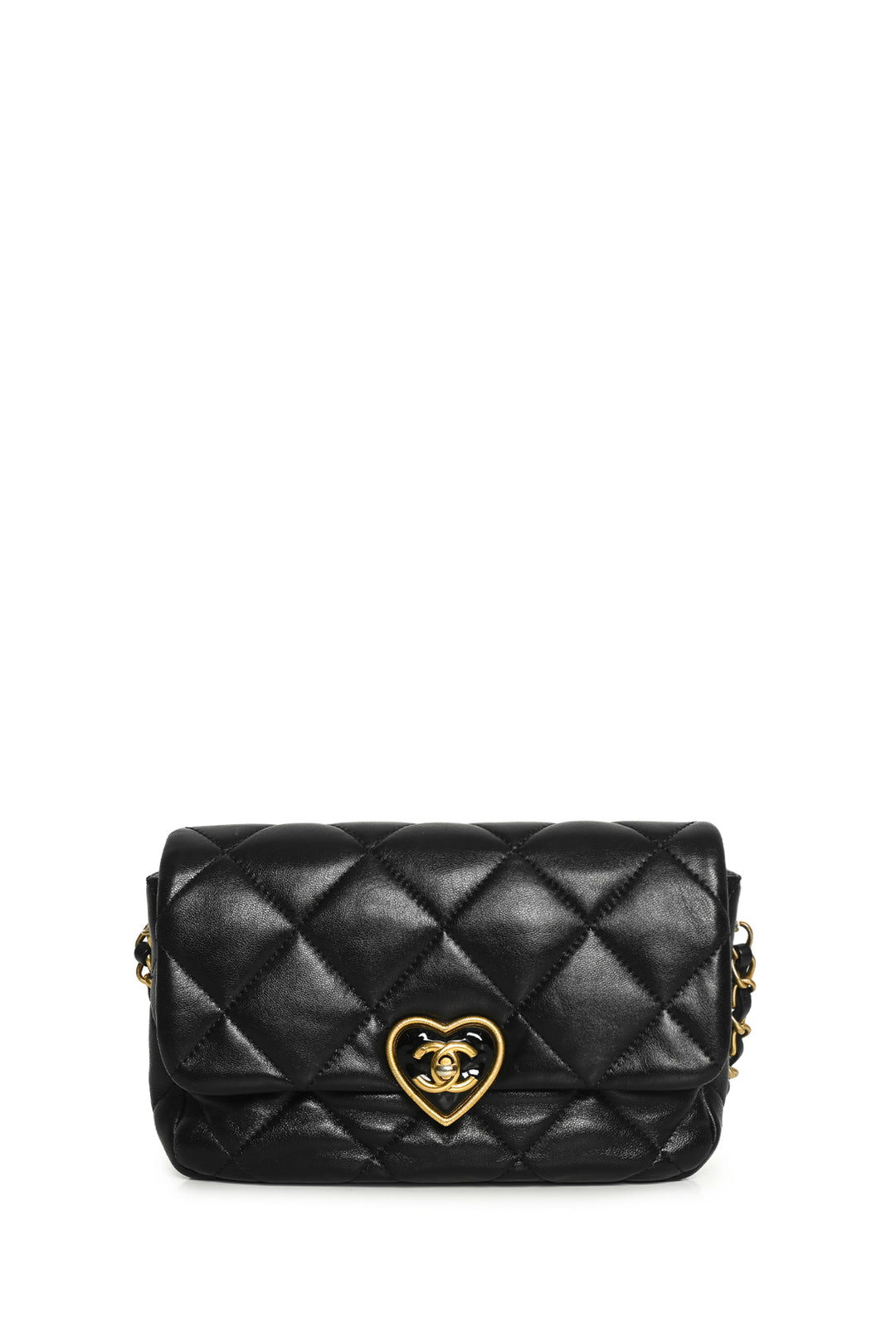 Chanel Quilted Lambskin Small Heart Flap Bag