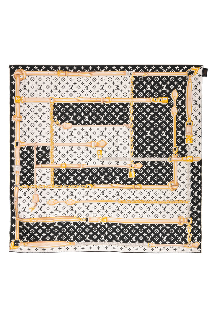 Louis Vuitton Monogram Confidential Square Silk Scarf