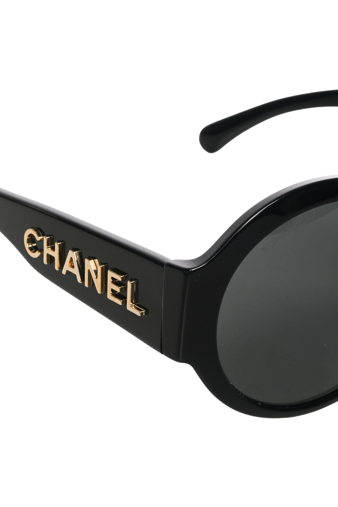 Chanel Logo Round Sunglasses