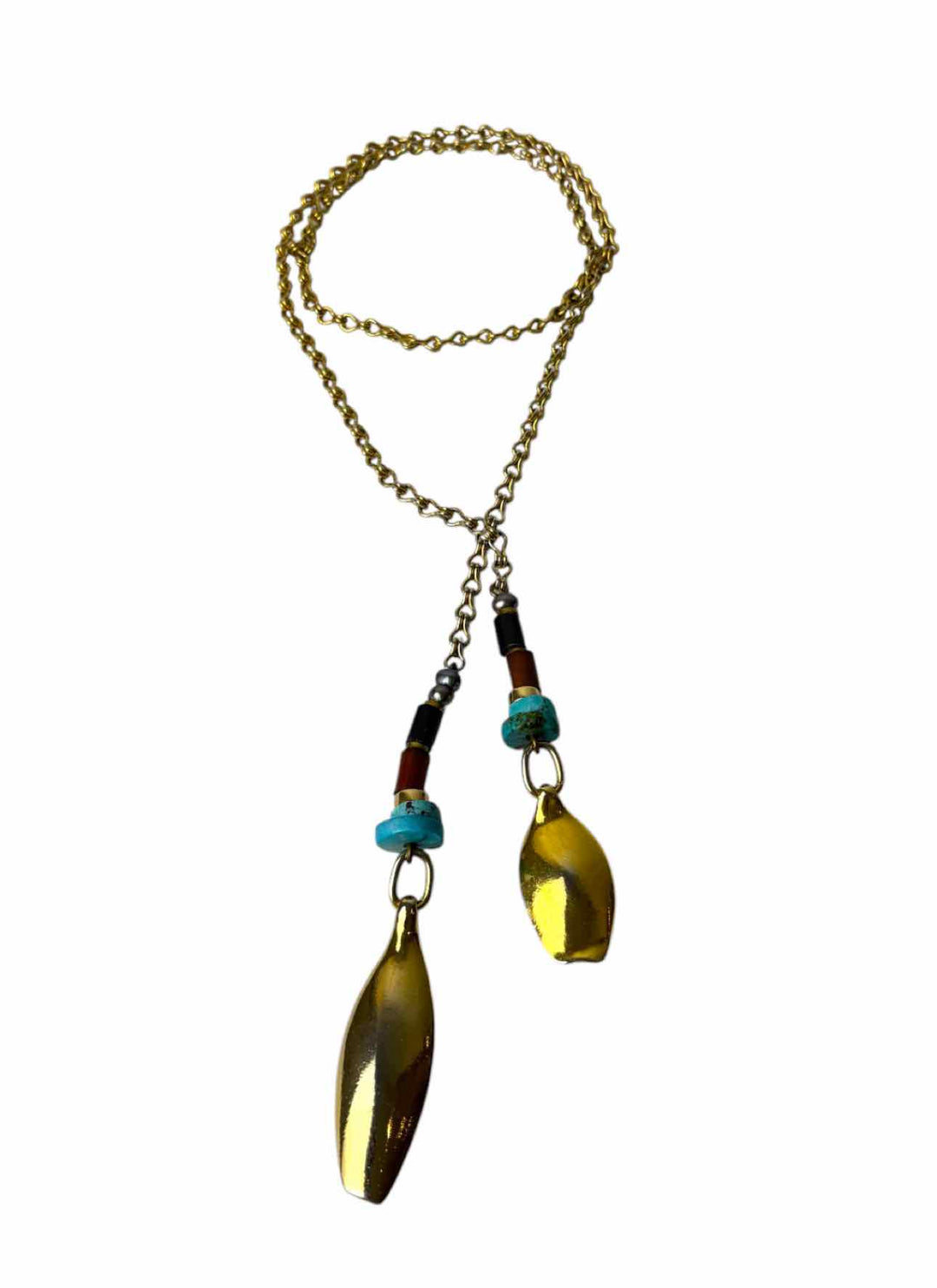 Lizzie Fortunato Argon Lariat Necklace