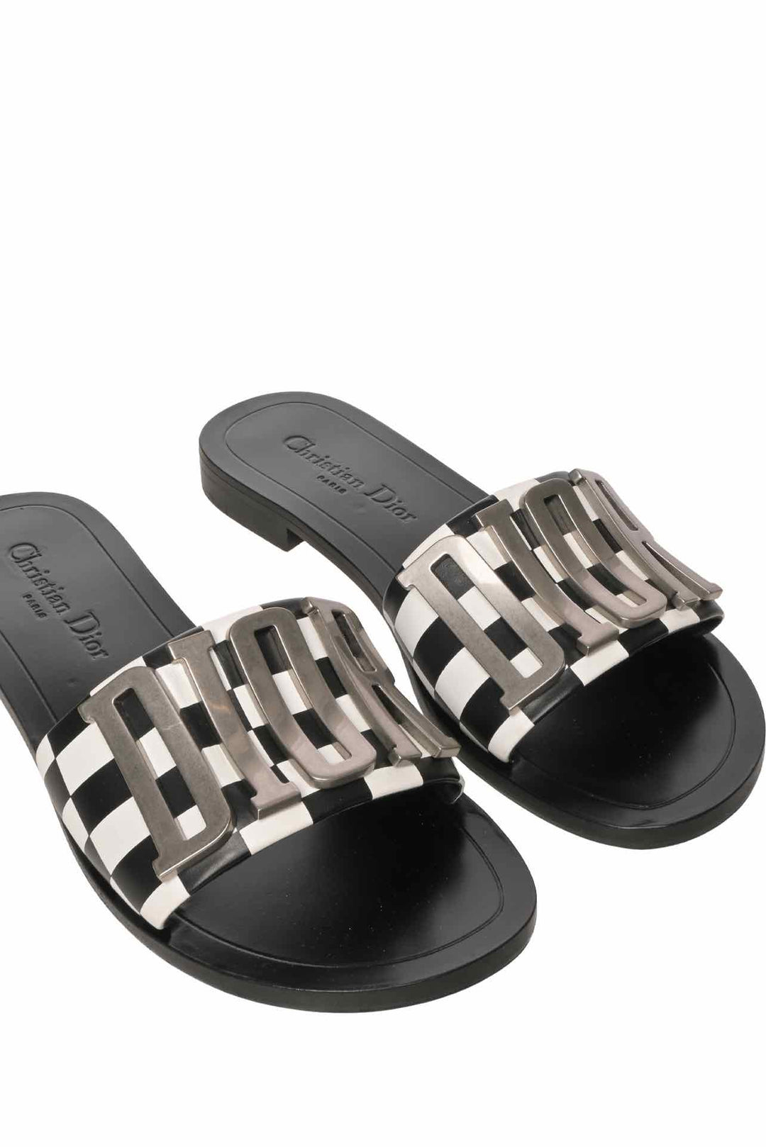 Dior Size 37 Dio(r)evolution Leather Slide Sandals