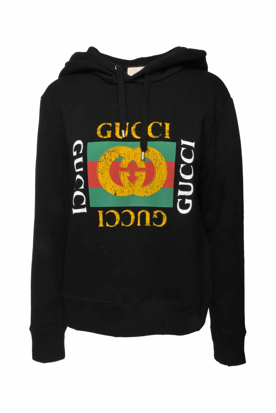 Gucci Size XS Men's Oversized Distressed Logo Hoodie