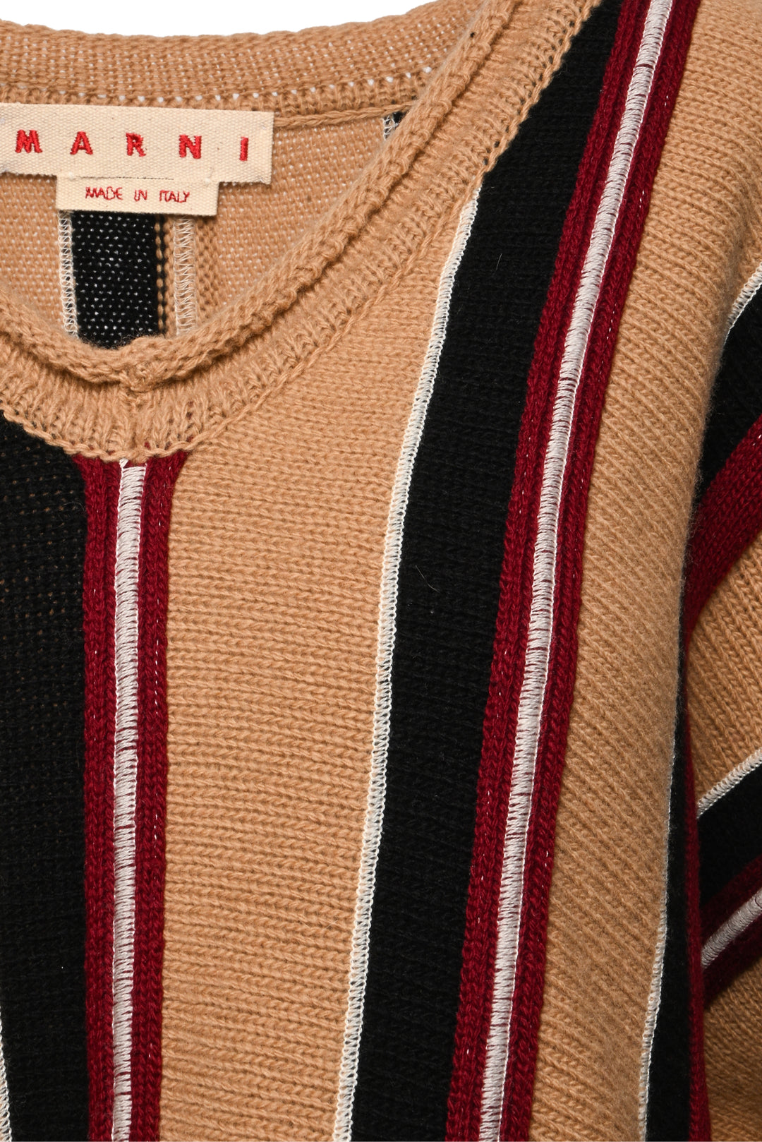 Marni Size 40 Striped Wool Sweater