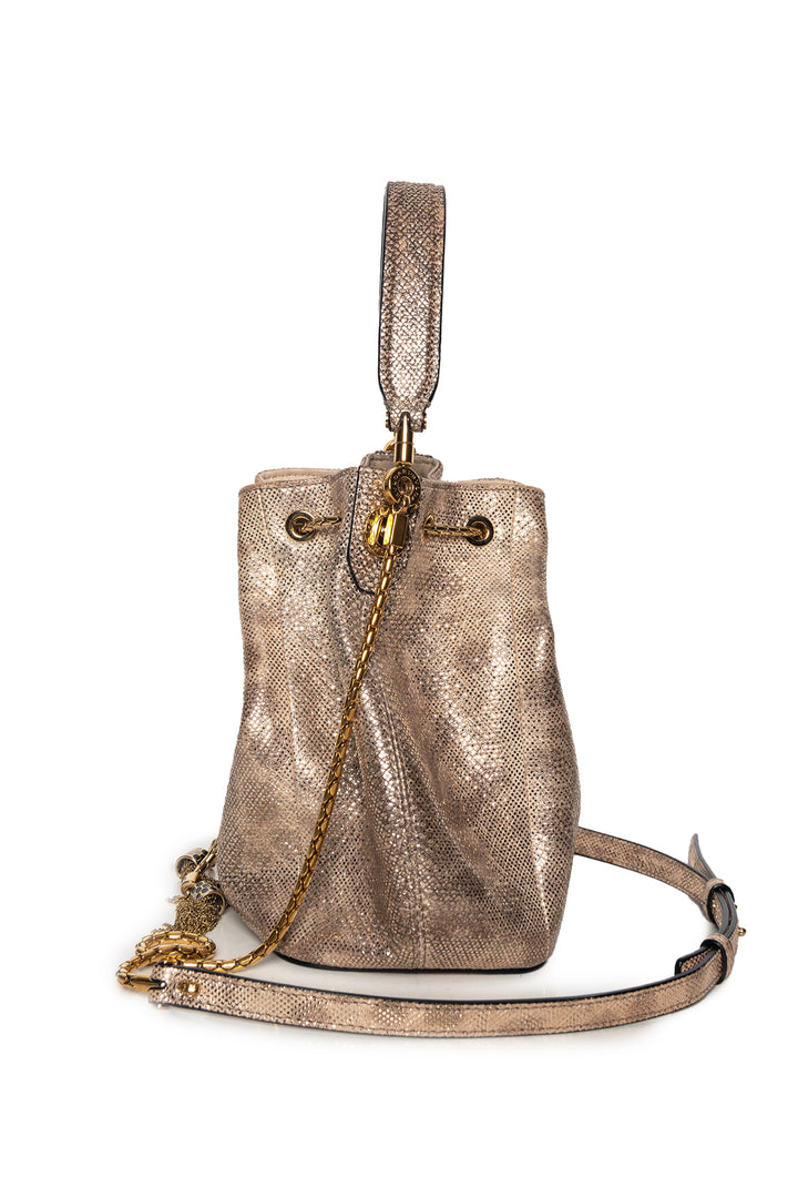 Bvlgari Karung Leather Serpenti Forever Bucket Bag