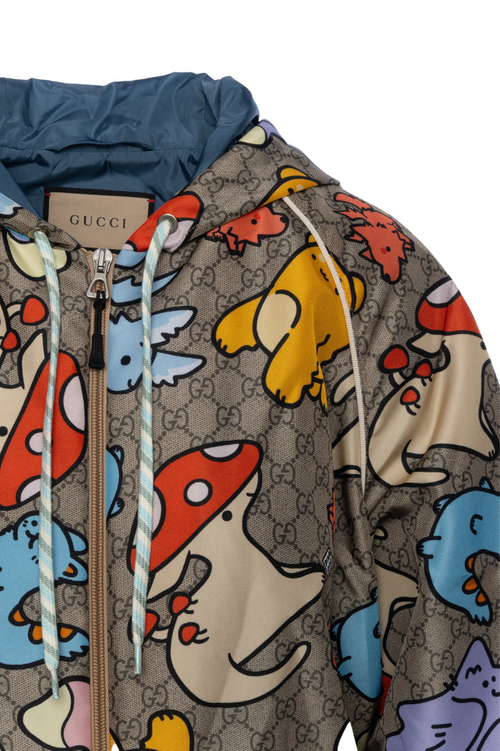 Gucci x Pikarar Size 44 Men's Limited Edition GG Print Jacket