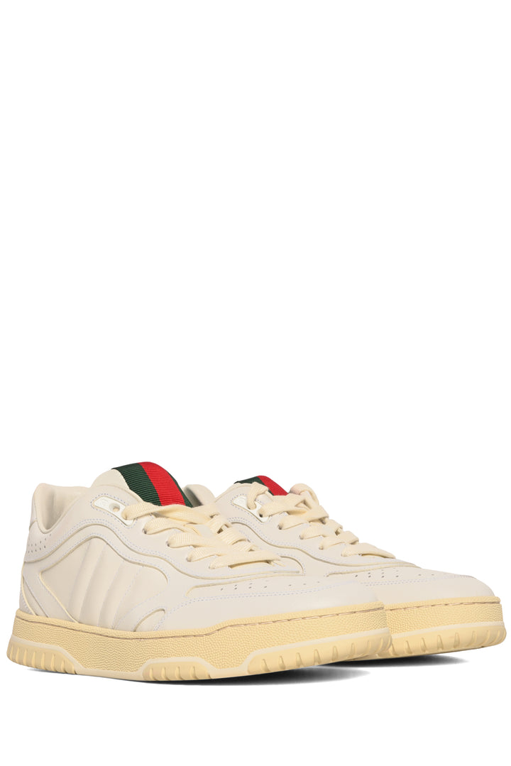 Gucci Size 39 Re-Web Low Top Leather Sneaker