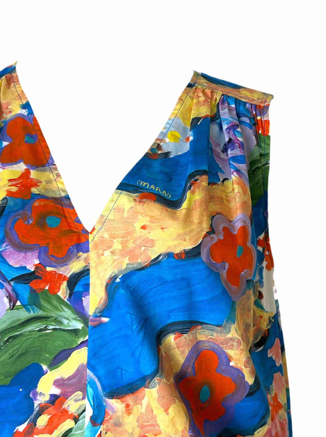 Marni Size 42 Floral Cotton  Suit