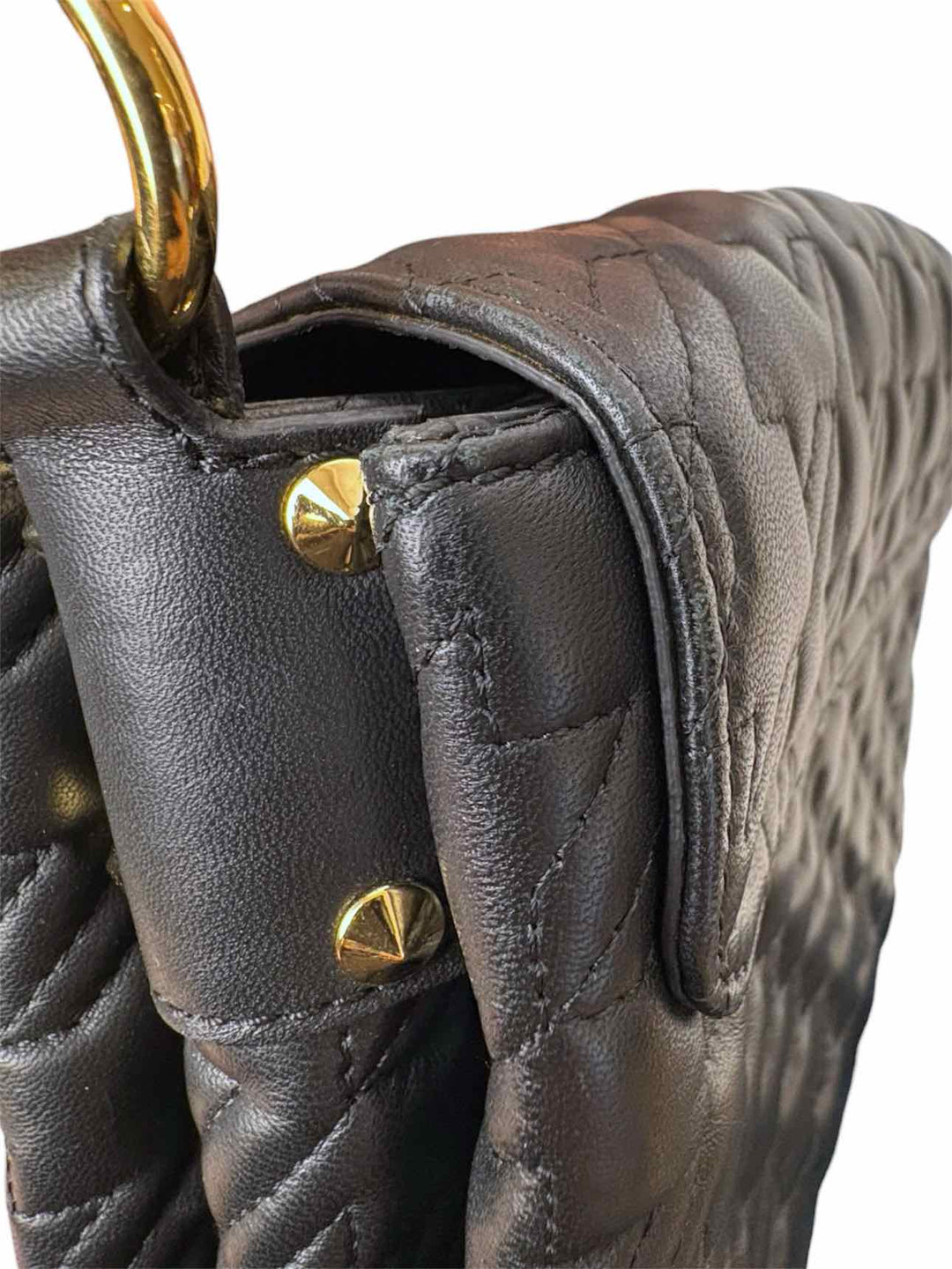 Alexander Mcqueen Quilted Leather Double Skull Purse