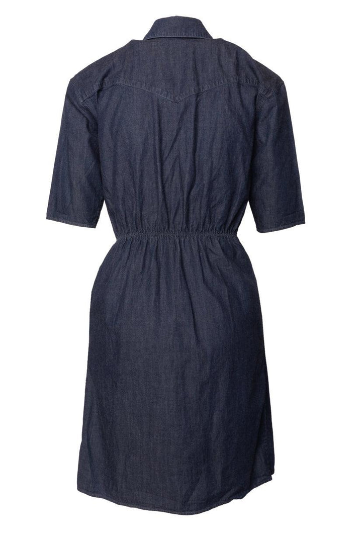 Prada Size 38 2011 Button Front Denim Mini Dress