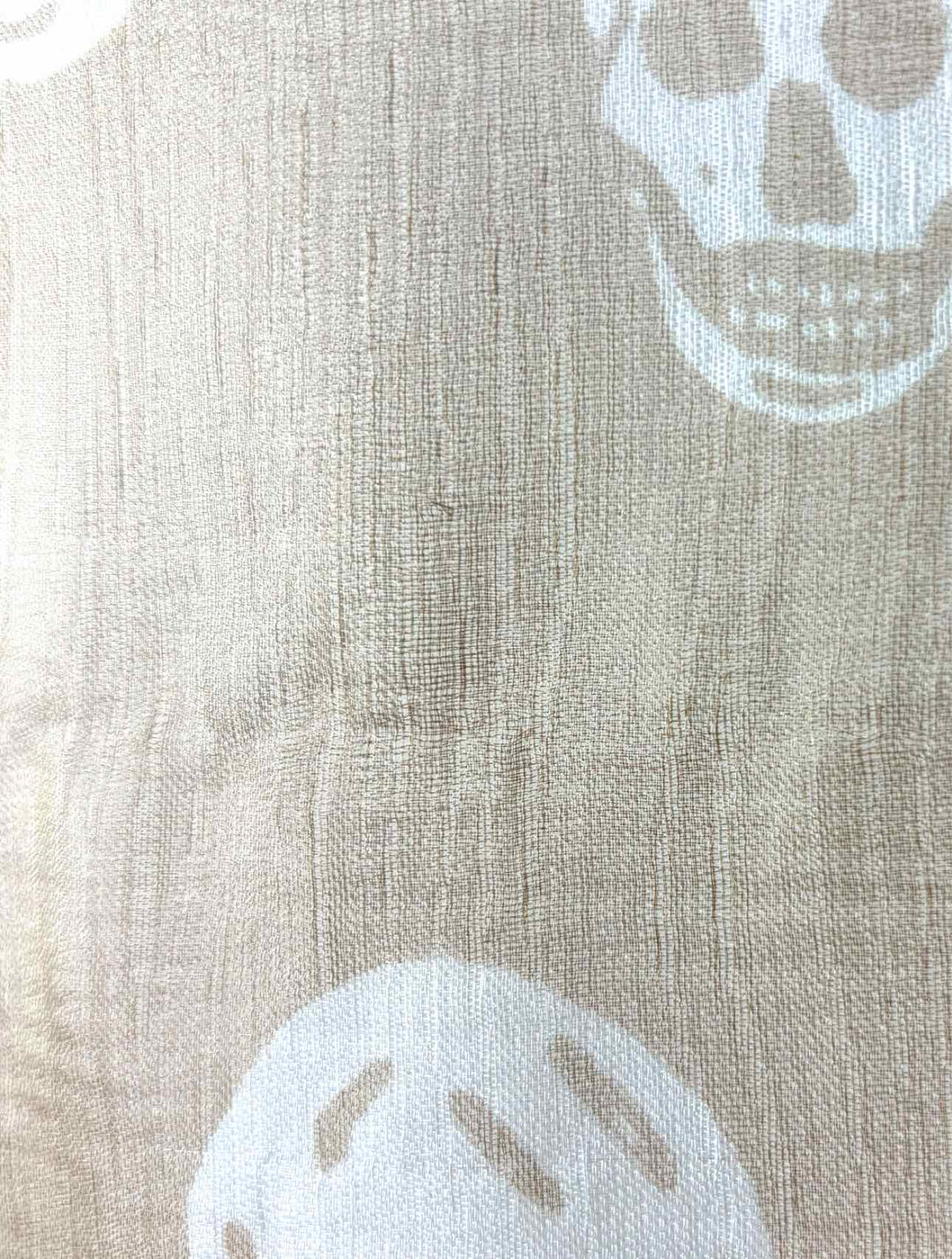 Alexander Mcqueen Silk Skull Pattern Scarf