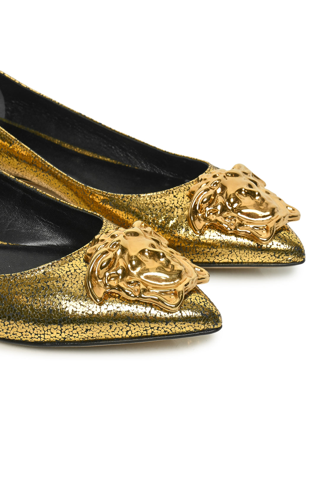 Versace Size 36.5 Medusa Tribute Ballerina Flats