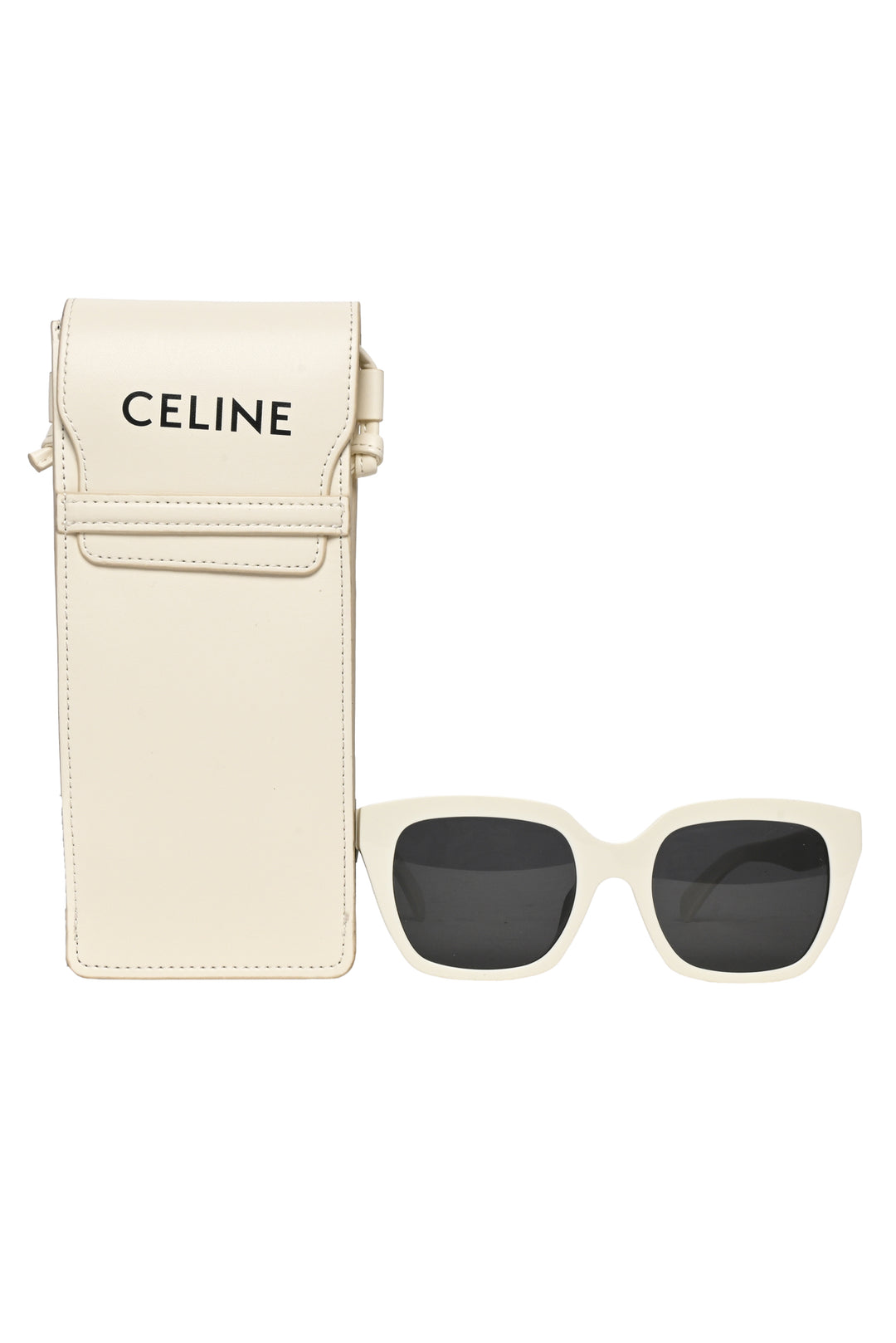 Celine Logo Square Frame Sunglasses