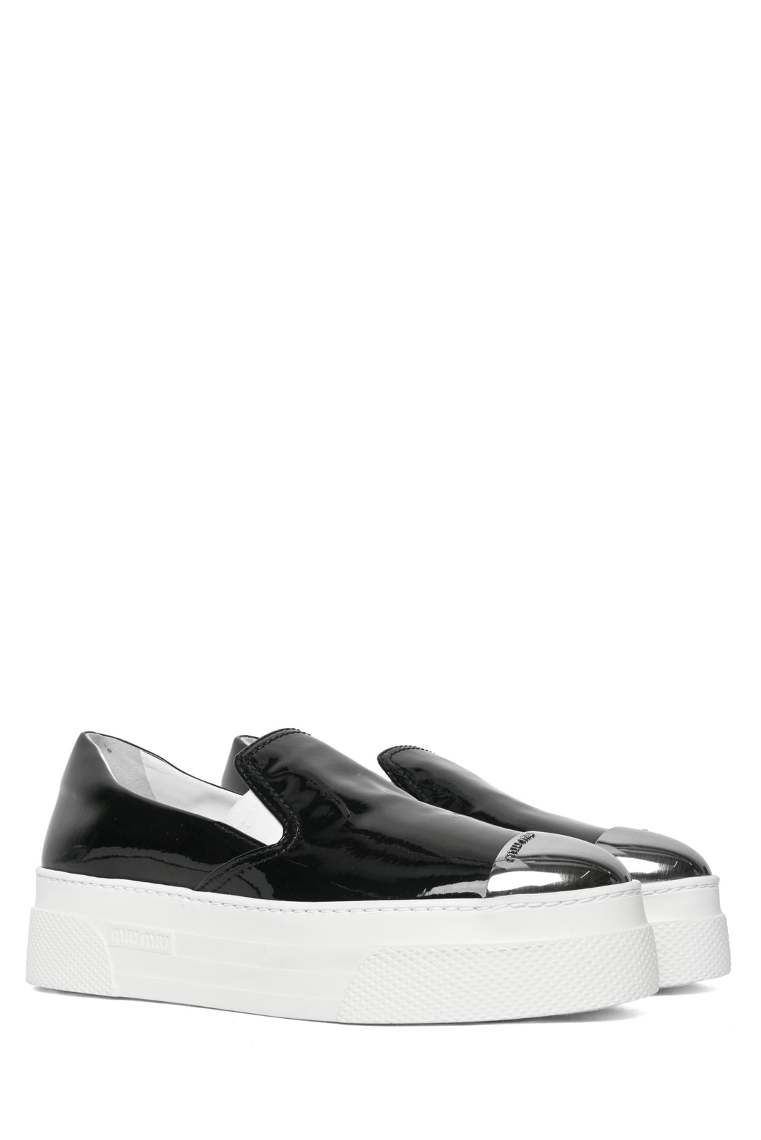 Miu Miu Size 38 Patent Slip-On Sneaker
