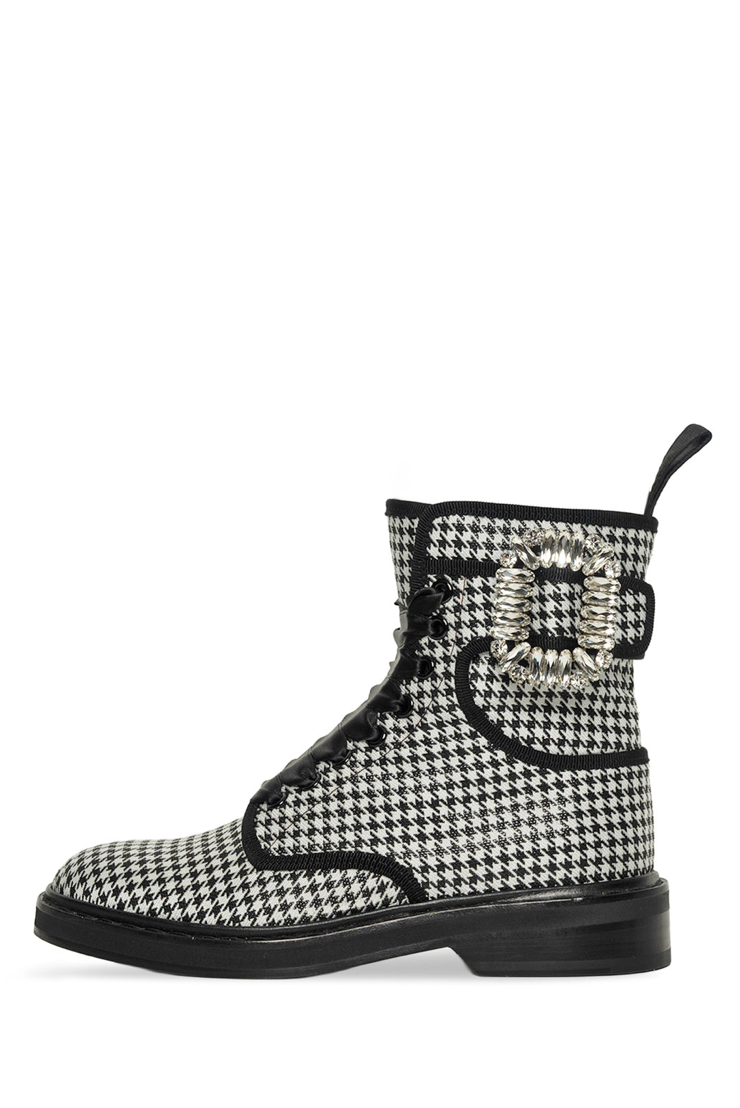 Roger Vivier Size 35 Viv Ranger Houndstooth Ankle Boots