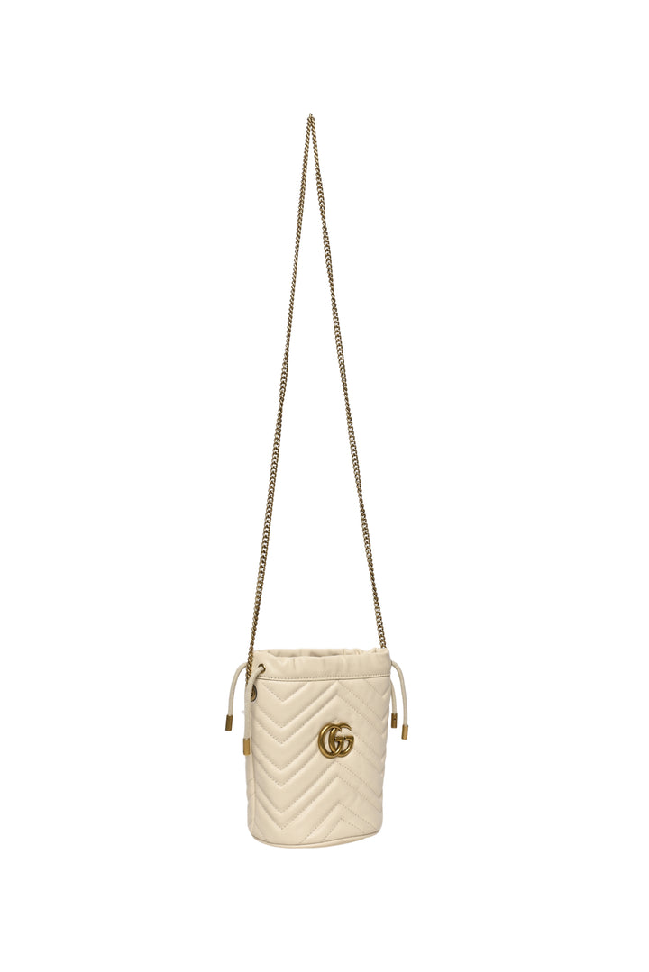 Gucci Chevron Quilted Mini Marmont Bucket Bag