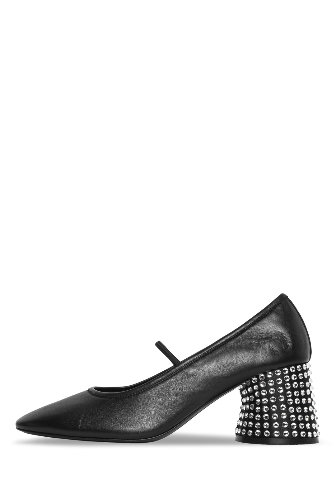 Khaite Size 38.5 Lorimer Embellished Leather Mary Jane Pumps