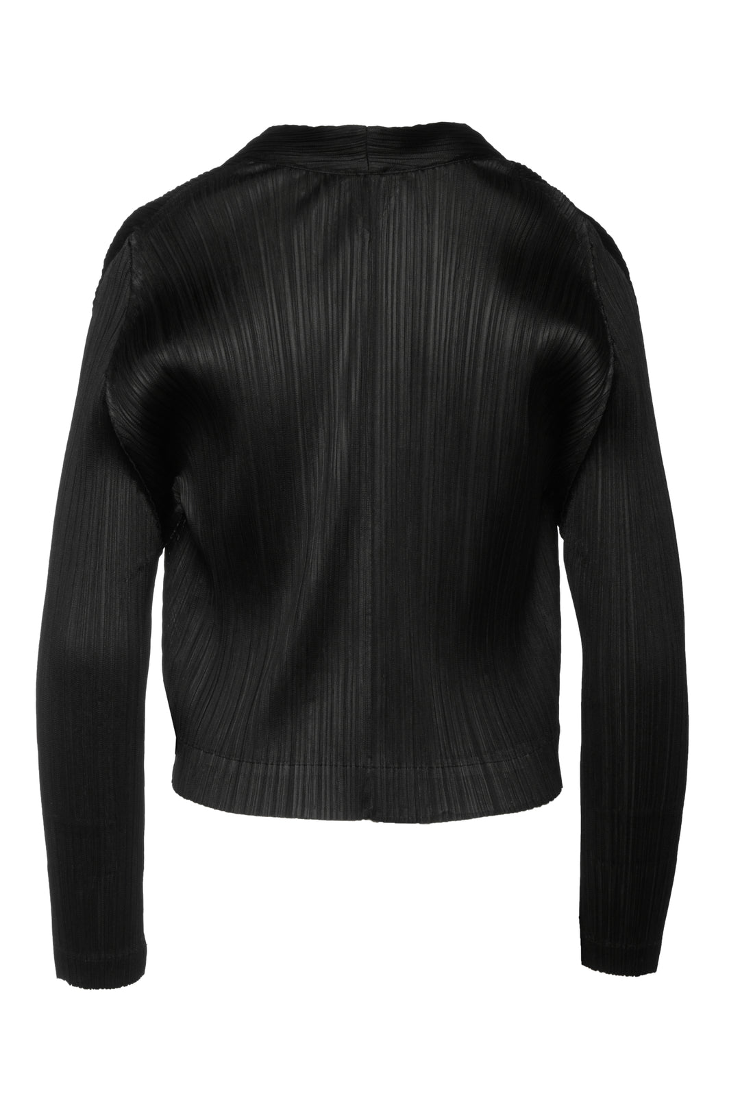 Pleats Please Size 4 Pleated Double-Breasted Jacket