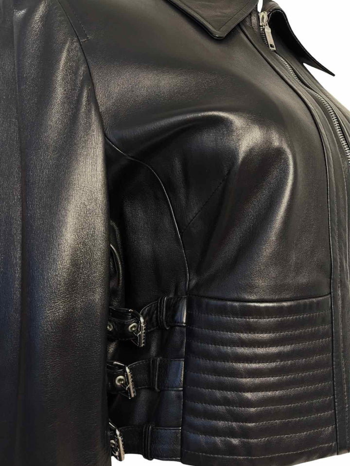 Celine Size 44 Leather Moto Jacket
