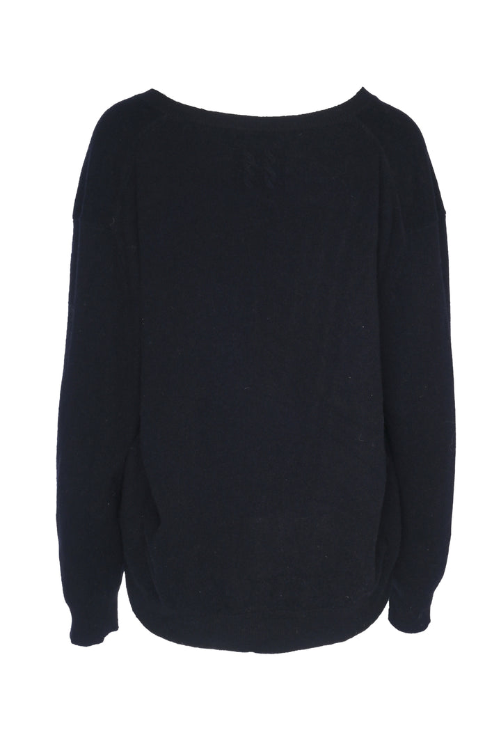 Nili Lotan Size L V-Neck Cashmere Sweater