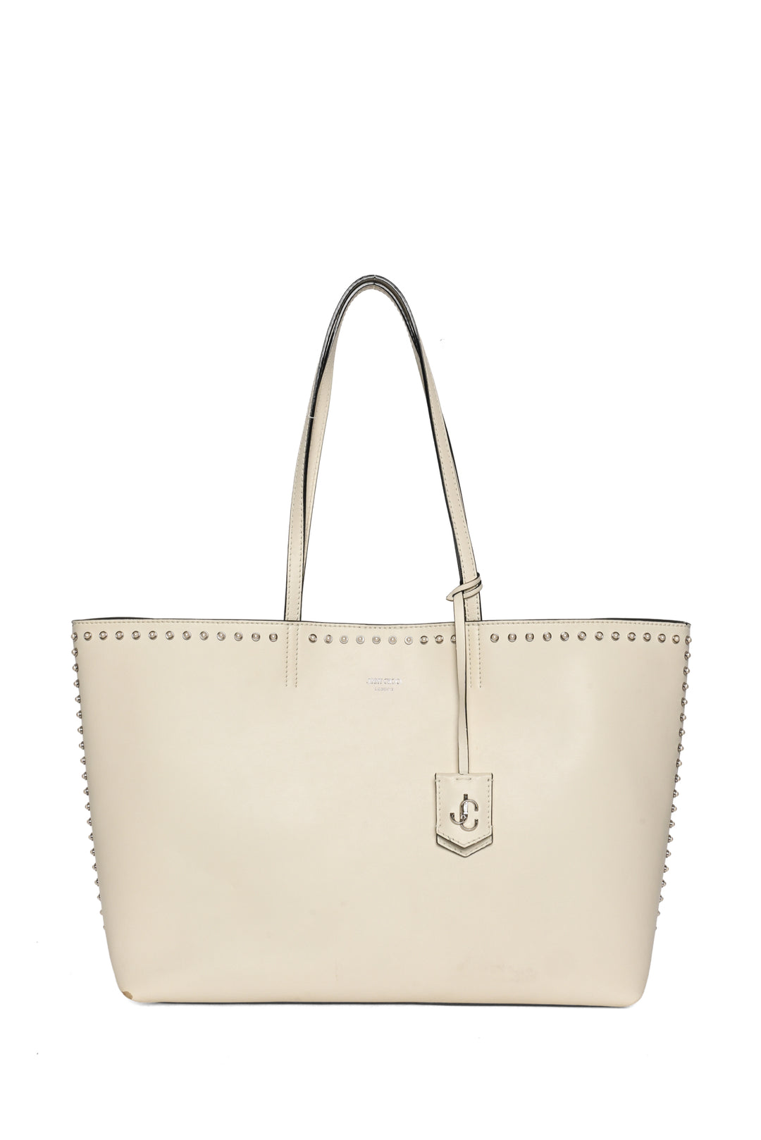 Jimmy Choo Nine2Five Faux Pearl Studded East-West Tote
